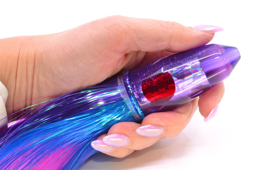 TANTRUM Lures Purple Rainbow Purple Back Medium Bullet 9" 7oz Strobez Purple-Blue/Pink GZE