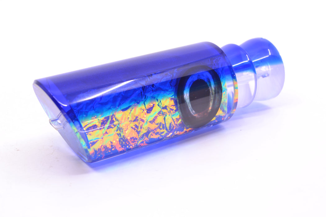Moyes Lures Blue-Pink Dichro Blue Back Taxi Eyes Medium Pipe Bomb 12" 4.6oz