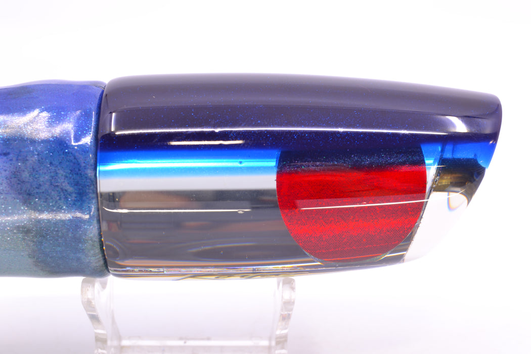 Koya Lures Mirrored Dark Blue-Blue Back Medium Poi Dog 14" 10oz FT Vinyl Aku Revisited