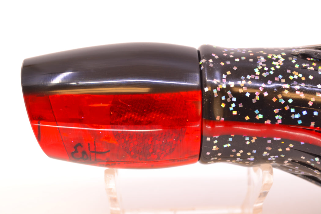Marlin Magic Red Awabi Black Back Red Eyes Baby Ruckus 10" 6.5oz Skirted Black