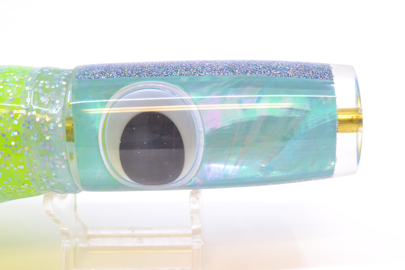 Koya Lures Ice Blue MOP Hard Head 12" 9oz Skirted Ice Blue/Rainbow