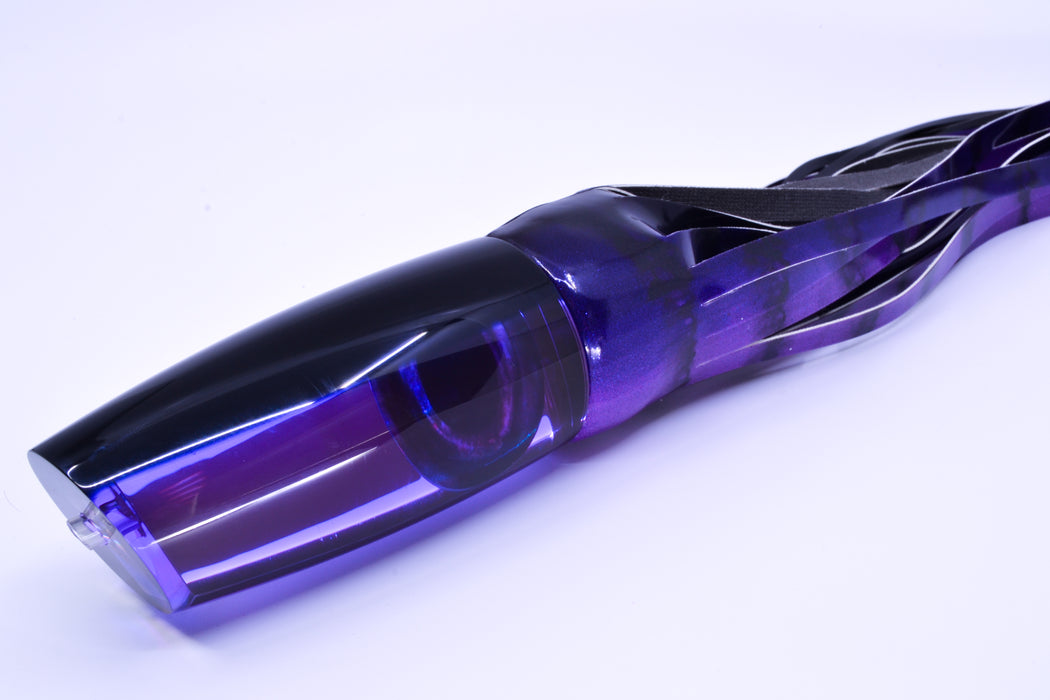 Moyes Lures Purple Mirrored Black Back Large Plunger 14" 11oz FT Vinyl Grape Juice
