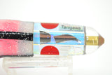 Tanigawa Lures Ice Rainbow Cracked Glass Red Eyes Small Bullet 7" 4oz Skirted "Gay Bob"