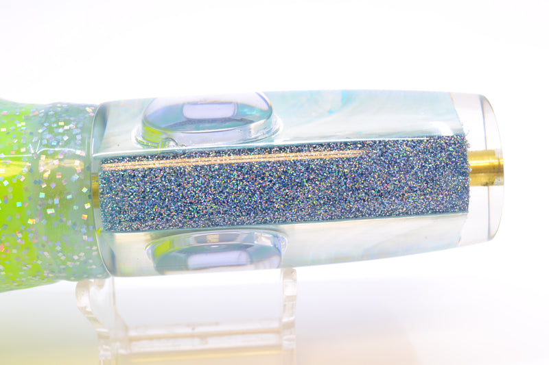 Koya Lures Ice Blue MOP Hard Head 12" 9oz Skirted Ice Blue/Rainbow