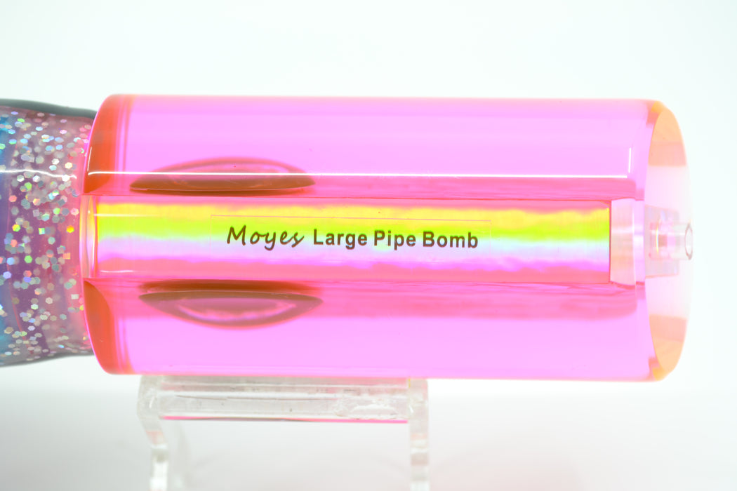 Moyes Lures Fluorescent Pink Resin Awabi Shell Large Pipe Bomb 14" 12.3oz Skirted