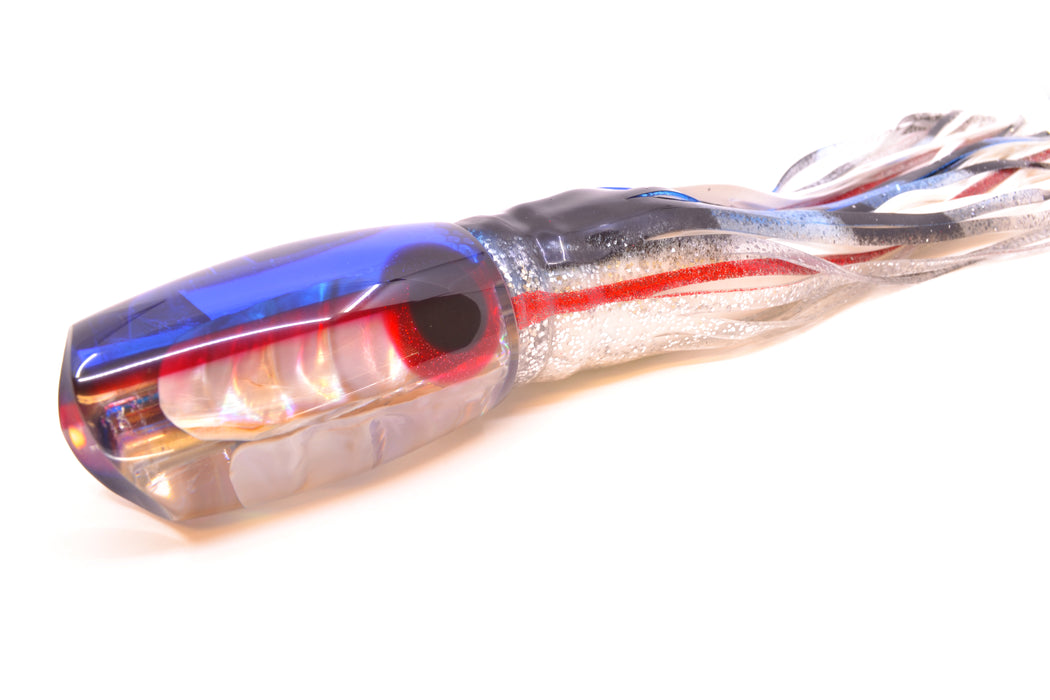 Coggin Lures Real Shell Blue-Red Back Tado Mauna Kea Scoop 14" 16oz Skirted