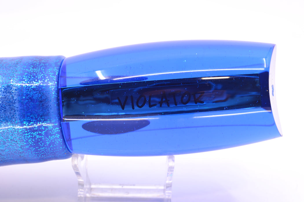 Bonze Lures Blue Mirrored Red Eyes Violator 14" 17oz Skirted Blue/Pink-Silver