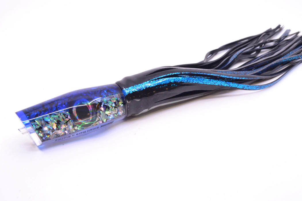 Moyes Lures S&P Blue Back Small Dark-N-Stormy 9" 4.5oz Skirted Yellowfin