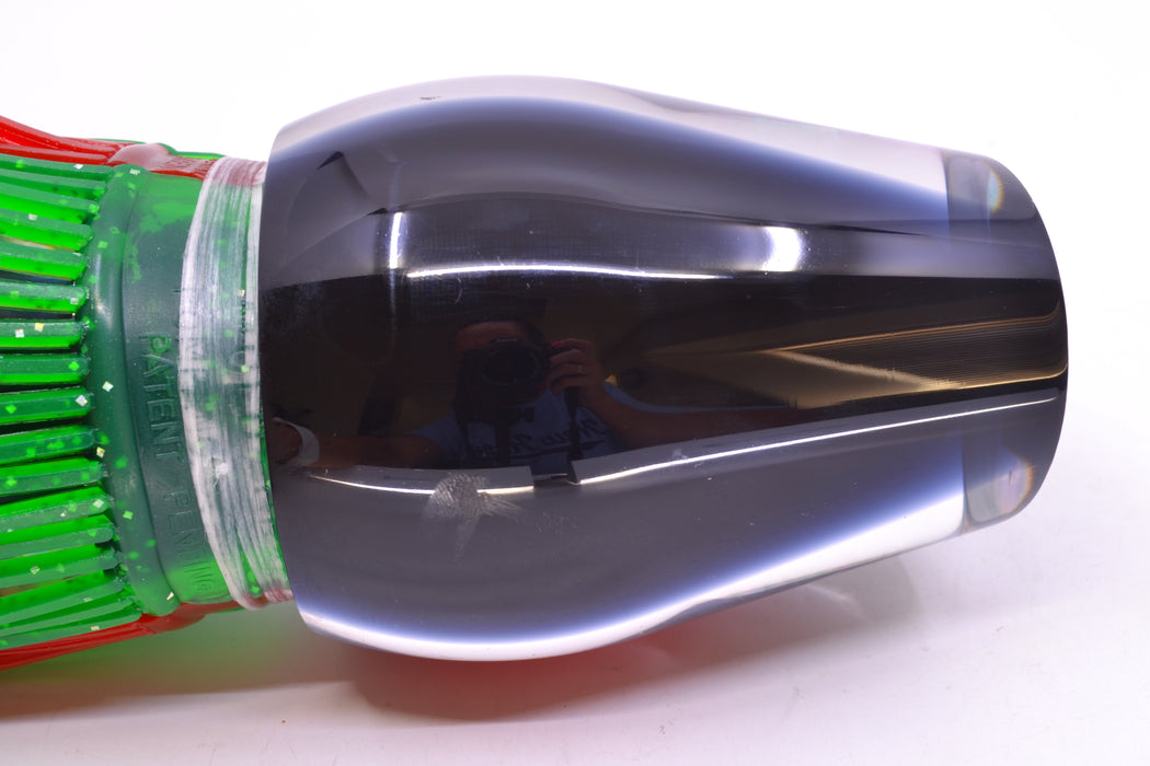 Moyes Lures/Grander Marlin Tackle Sumo + D-Flap Teaser Combo Green-Red Stripes