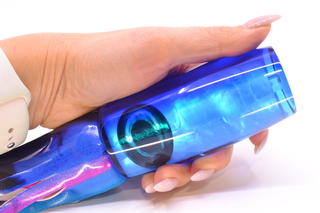 Moyes Lures Ice Blue MOP Blue Back Taxi Eyes XL Shotgun 14" 11oz FT Vinyl Blue Dream GZE