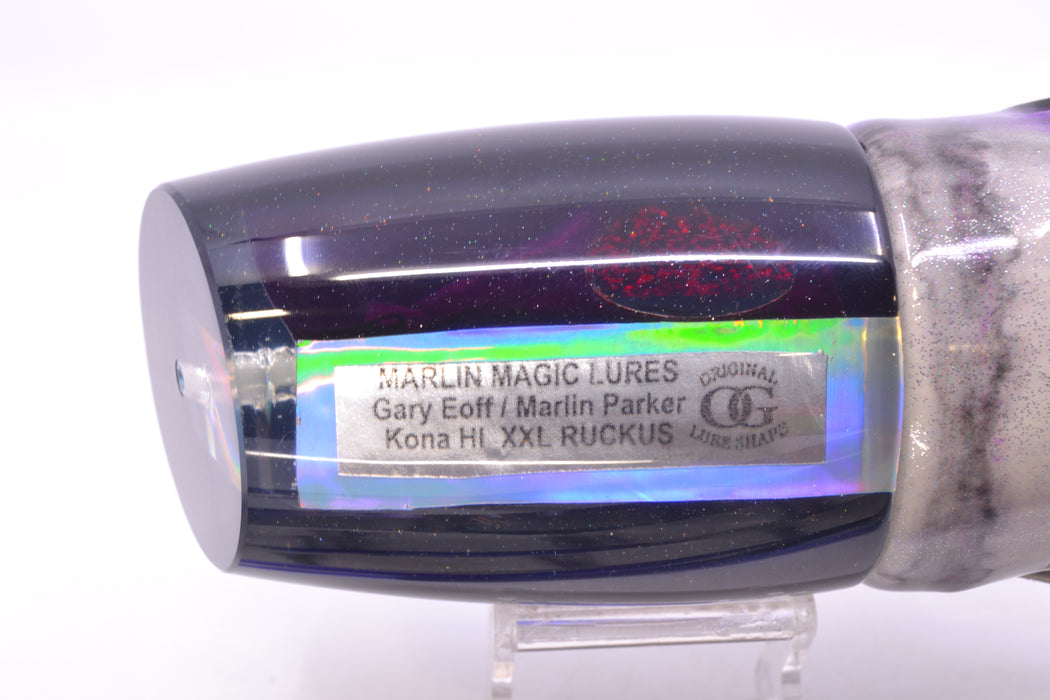 Marlin Magic Purple MOP Black Back XXL Ruckus Teaser 18" 20oz FT Vinyl Purple Drip GZE