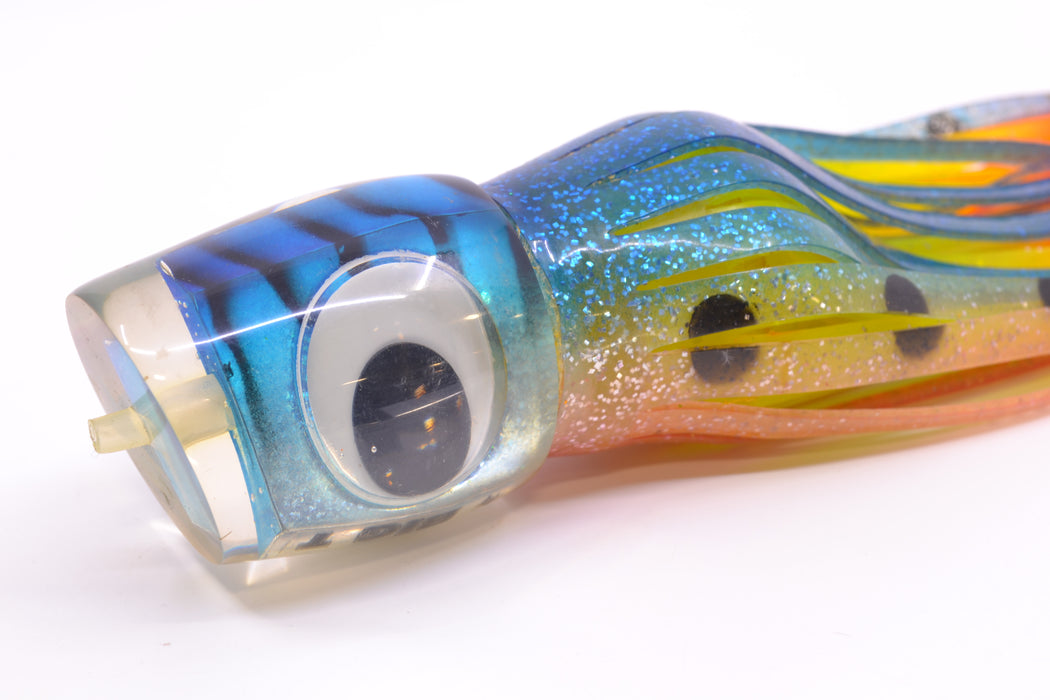 Big T Lures Blue Mackerel Short Nose Slant 12" 6oz Skirted New Pre-Owned GZE