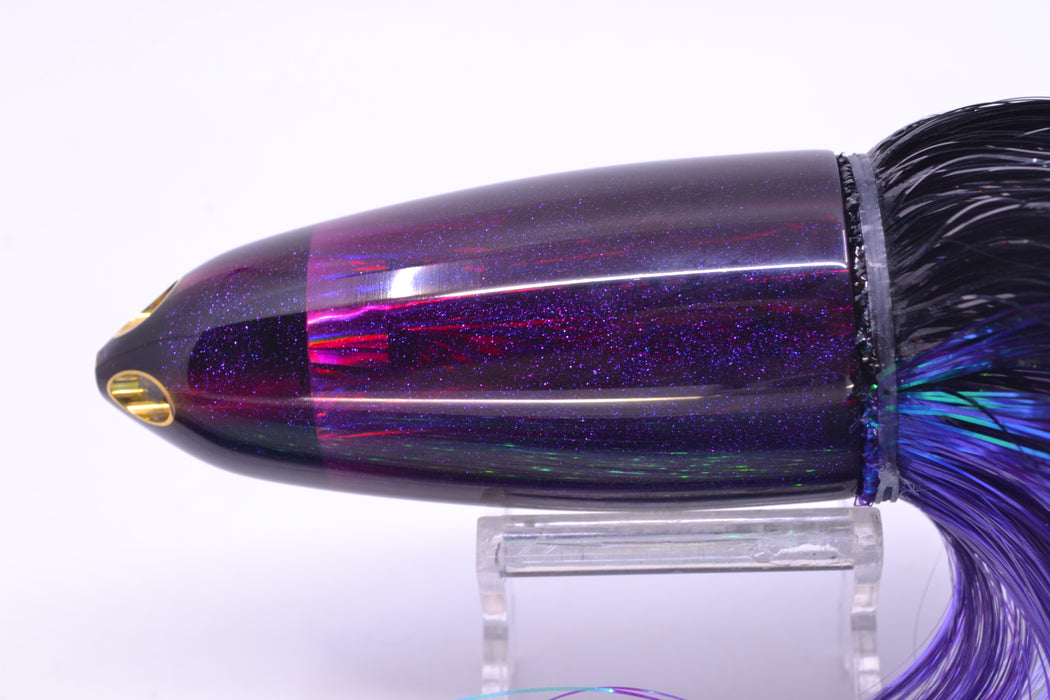 Ali'i Kai Lures Purple Rainbow Starburst Dreamliner Jet 12" 14.5oz EZ Flash Black-Purple