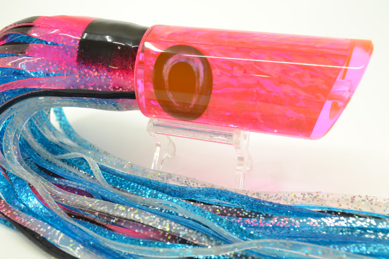 Moyes Lures Fluorescent Pink Resin Awabi Shell Large Pipe Bomb 14" 12.3oz Skirted
