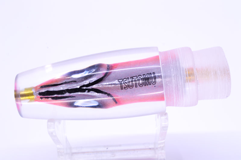 Tsutomu Lures "Da Amaebi" Pink-Orange Fish Head Ali'i Invert 7" 4.3oz