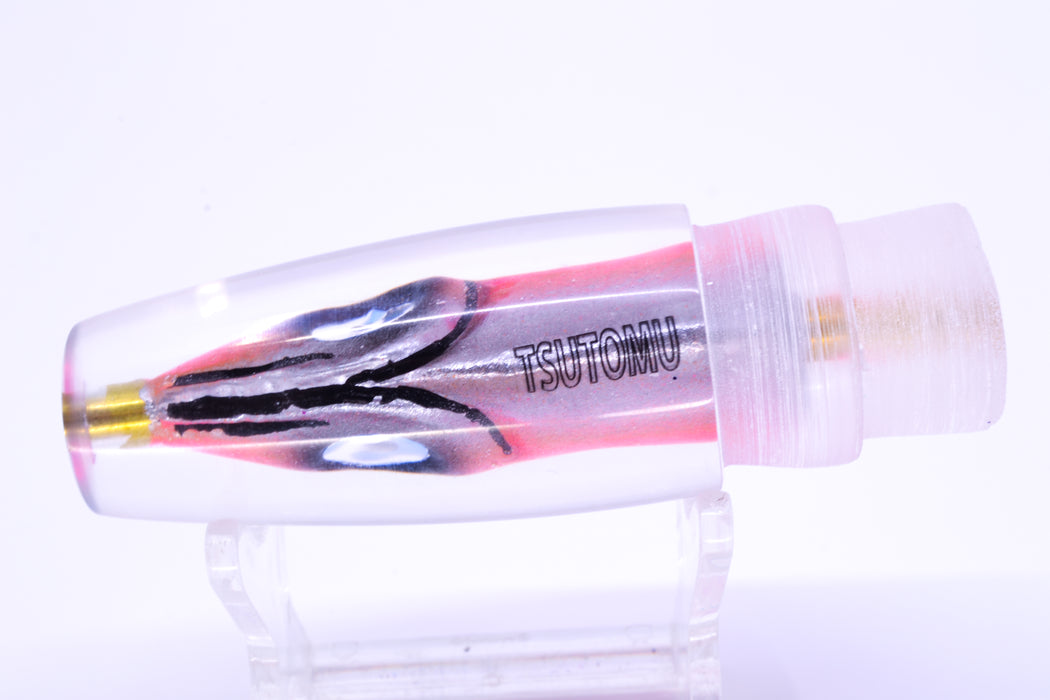Tsutomu Lures "Da Amaebi" Pink-Orange Fish Head Ali'i Invert 7" 4.3oz