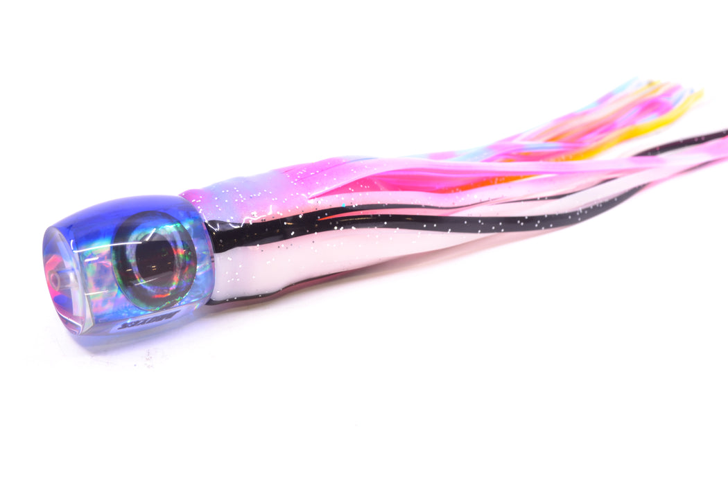 Moyes Lures Rainbow MOP Blue Back Taxi Eyes Small Secret 9" 3oz Skirted Gay Bob