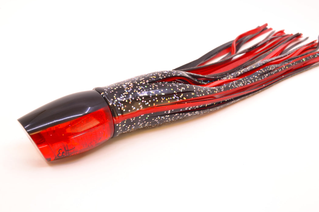 Marlin Magic Red Awabi Black Back Red Eyes Baby Ruckus 10" 6.5oz Skirted Black