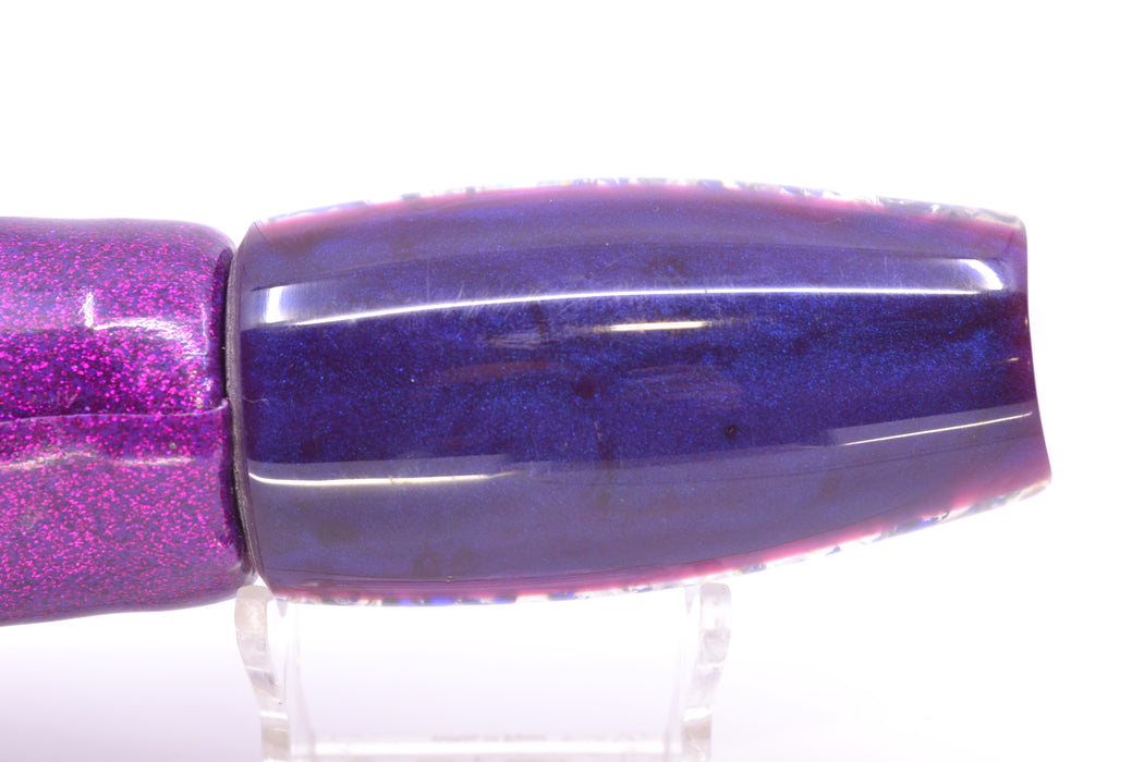 Coggin Lures Blue Dichro Purple Back 4-Hole Copalure Scoop 12" 7oz Vinyl New Pre-Owned GZE