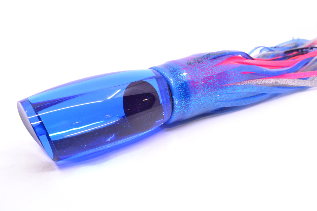 Bonze Lures Blue Mirrored Red Eyes Violator 14" 17oz Skirted Blue/Pink-Silver