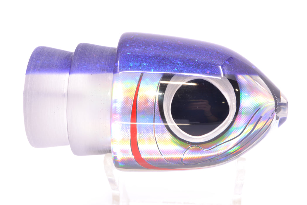 LS Lures Silver Rainbow Blue Glitter Back Flyer 13" 5.7oz GZE