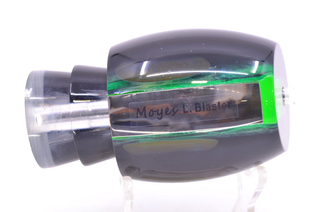 Moyes Lures Green-Orange Dichro Black Back Taxi Eyes Large Blaster 14" 6.3oz