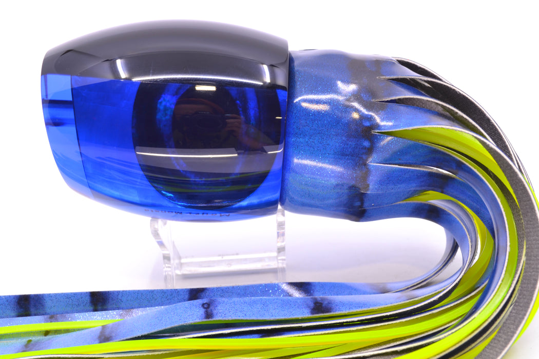 Moyes Lures Blue MOP Black Back Taxi Eyes Monsta Teaser 20.4oz FT Vinyl Blue Tiger