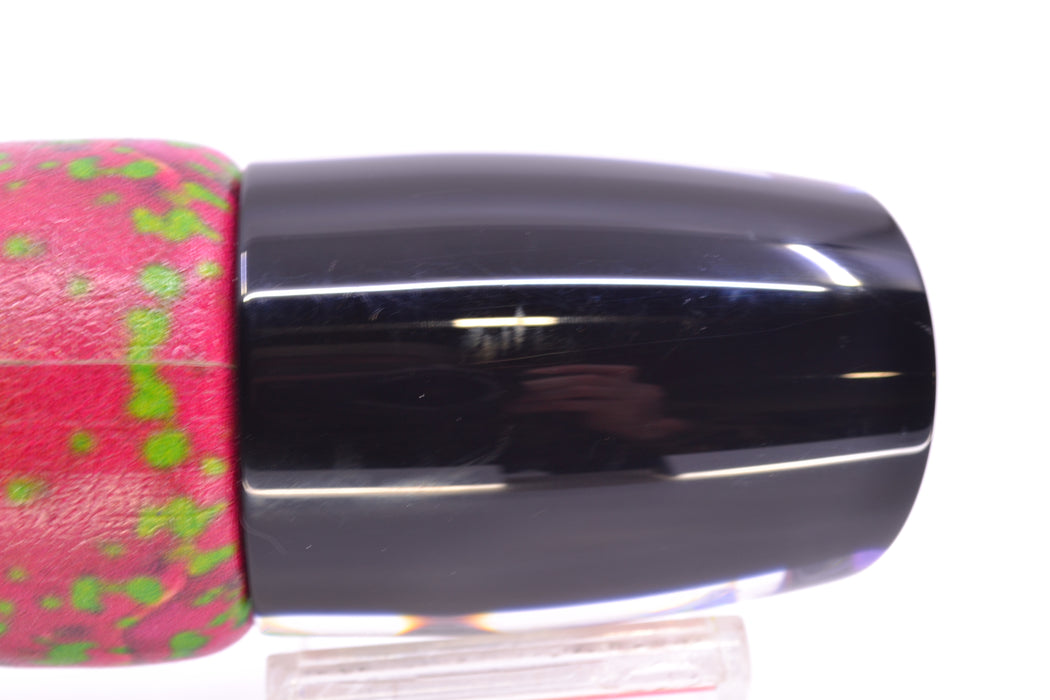 Moyes Lures Purple-Orange Dichro Black Back Taxi Eyes Hannibal 14" 8oz ALV Vinyl Mahi