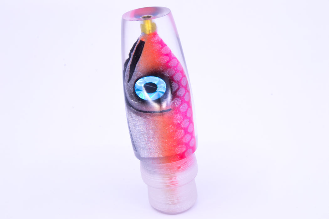 Tsutomu Lures "Da Amaebi" Pink-Orange Fish Head Ali'i Invert 7" 4.3oz