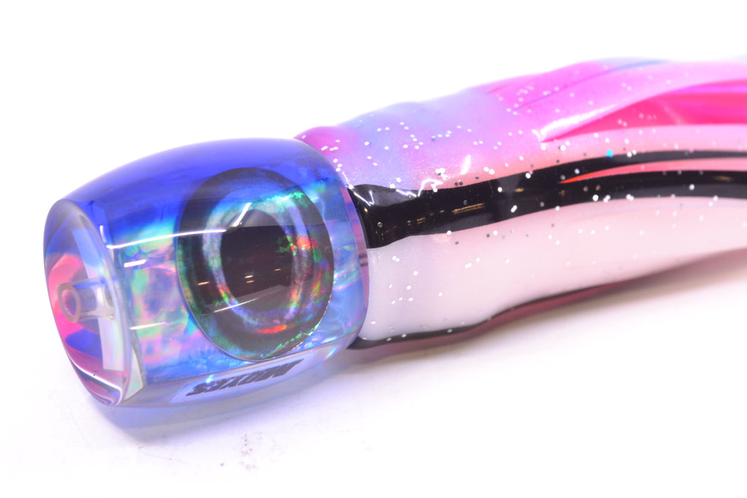 Moyes Lures Rainbow MOP Blue Back Taxi Eyes Small Secret 9" 3oz Skirted Gay Bob