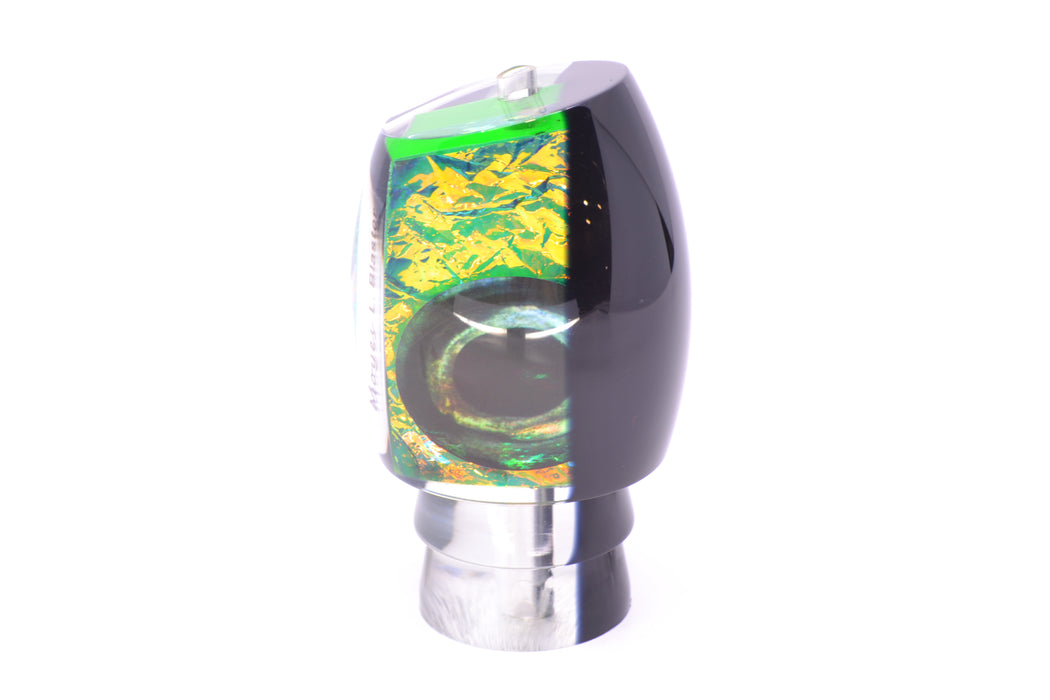 Moyes Lures Green-Orange Dichro Black Back Taxi Eyes Large Blaster 14" 6.3oz