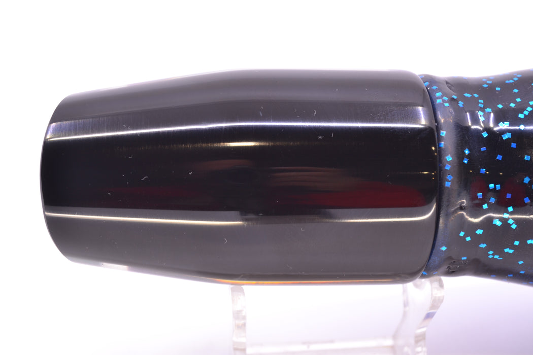 Marlin Magic Purple MOP Black Back Red Eyes Big Dog 14" 12oz Skirted Black & Blue Bars GZE