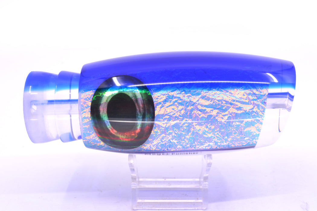 Moyes Lures Ice Blue-Pink Dichro Blue Back Taxi Eyes Punisher 16" 14.5oz GZE