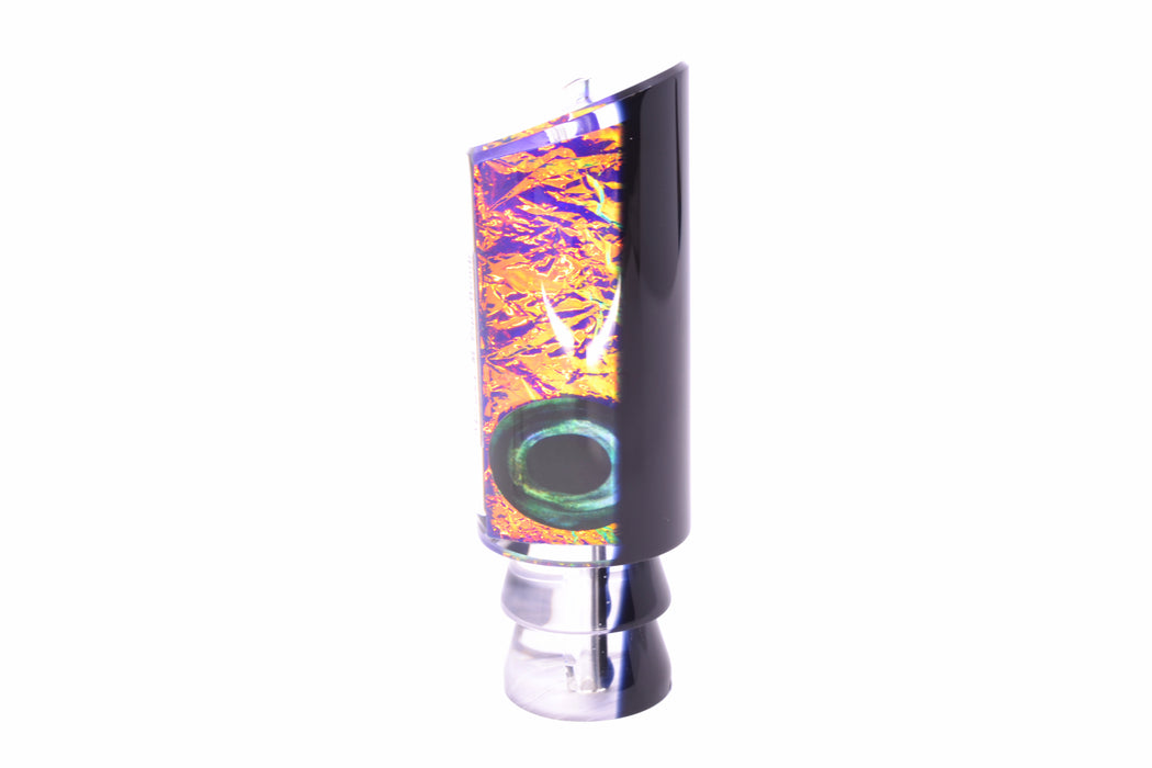 Moyes Lures Purple-Pink Dichro Black Back Taxi Eyes Medium Pipe Bomb 12" 4.6oz