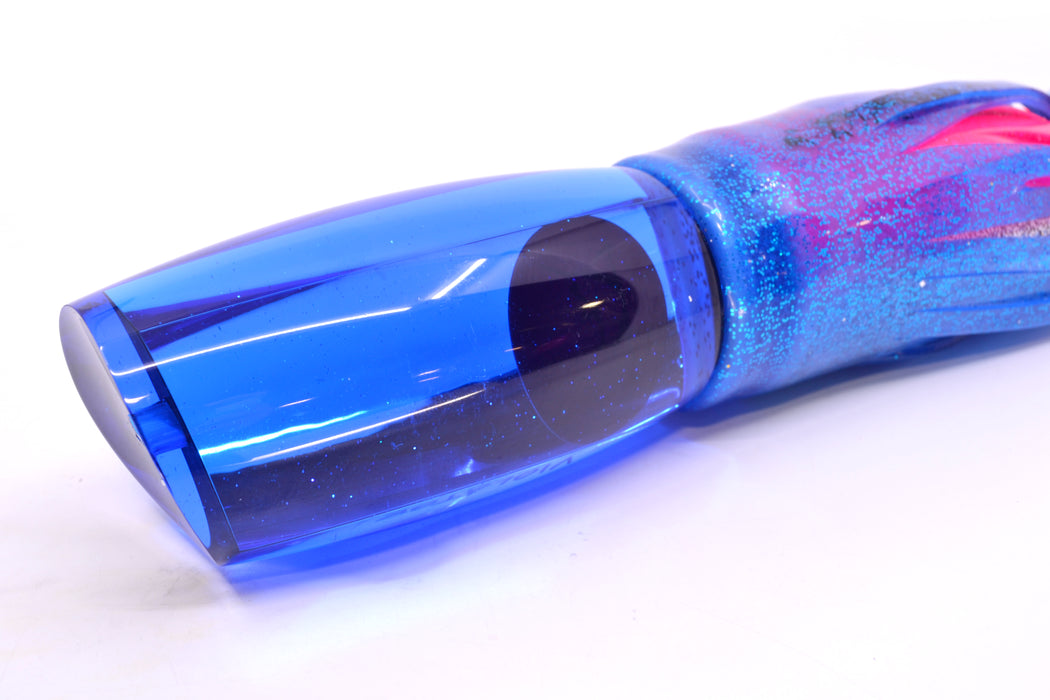 Bonze Lures Blue Mirrored Red Eyes Violator 14" 17oz Skirted Blue/Pink-Silver