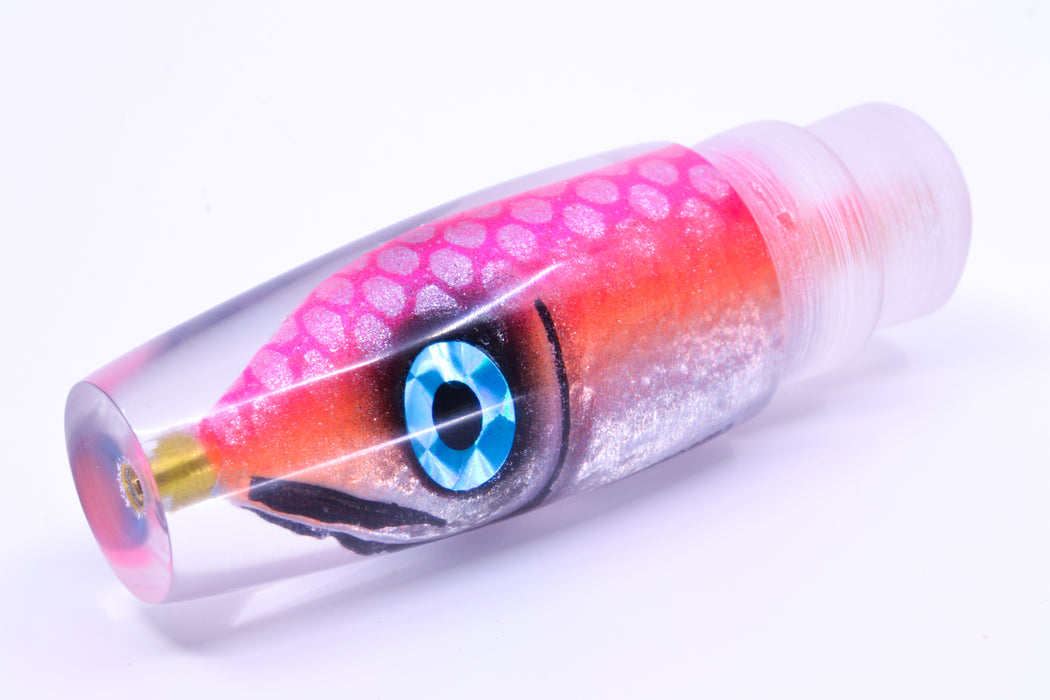 Tsutomu Lures "Da Amaebi" Pink-Orange Fish Head Ali'i Invert 7" 4.3oz