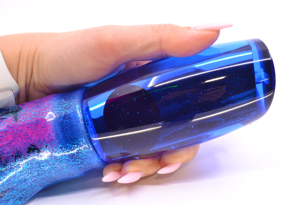 Bonze Lures Blue Mirrored Red Eyes Violator 14" 17oz Skirted Blue/Pink-Silver