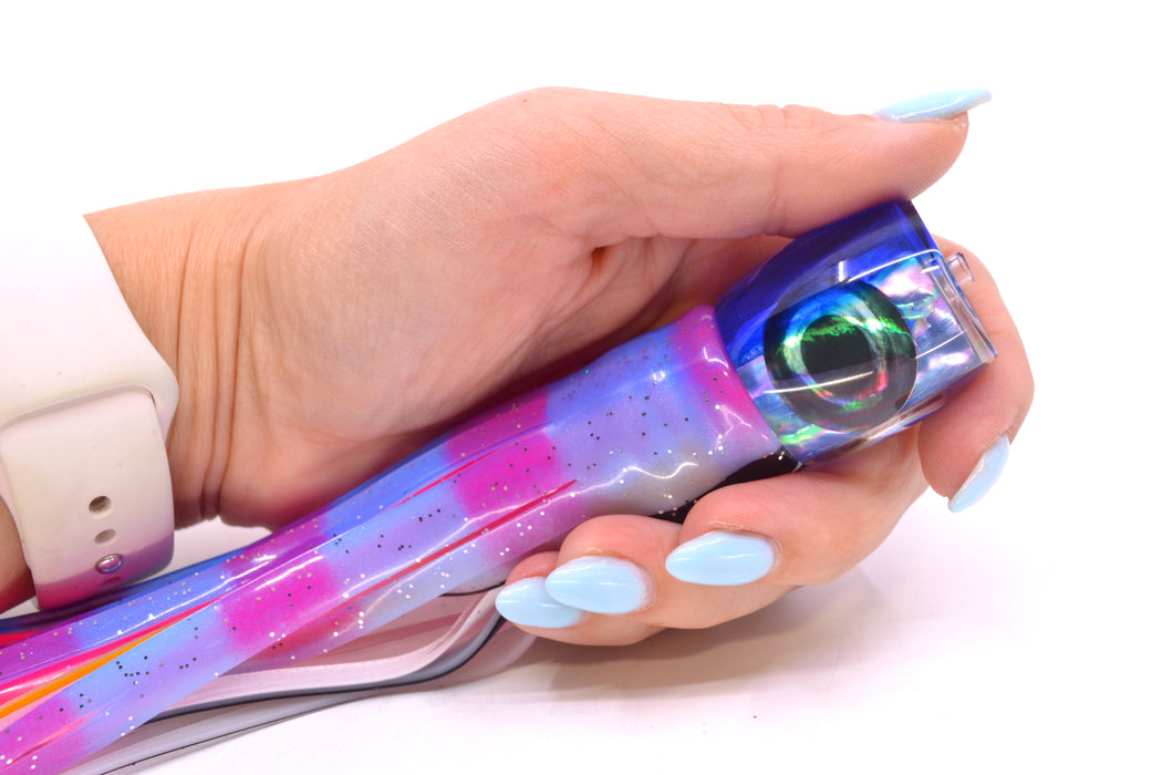Moyes Lures Rainbow MOP Blue Back Taxi Eyes Small Secret 9" 3oz Skirted Gay Bob