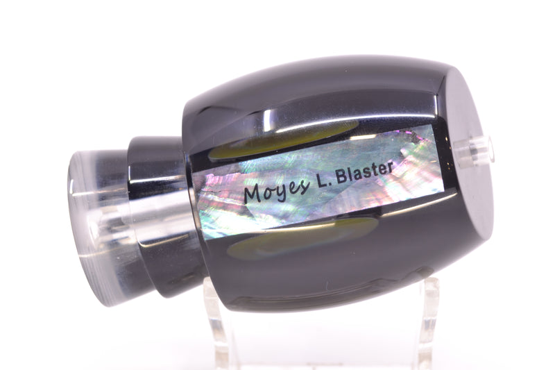 Moyes Lures Black Death Black Pearl Black Back Taxi Eyes Large Blaster 14" 6.3oz