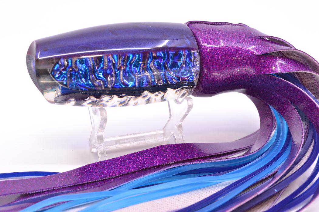 Coggin Lures Blue Dichro Purple Back 4-Hole Copalure Scoop 12" 7oz Vinyl New Pre-Owned GZE