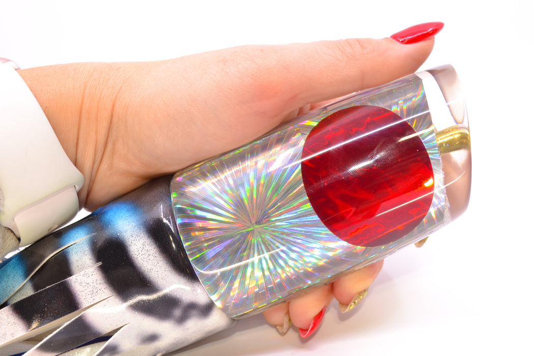 Koya Lures Silver Rainbow Starburst Red Eyes JP XL Lunger 16" 15oz FT Vinyl Wahoo GZE