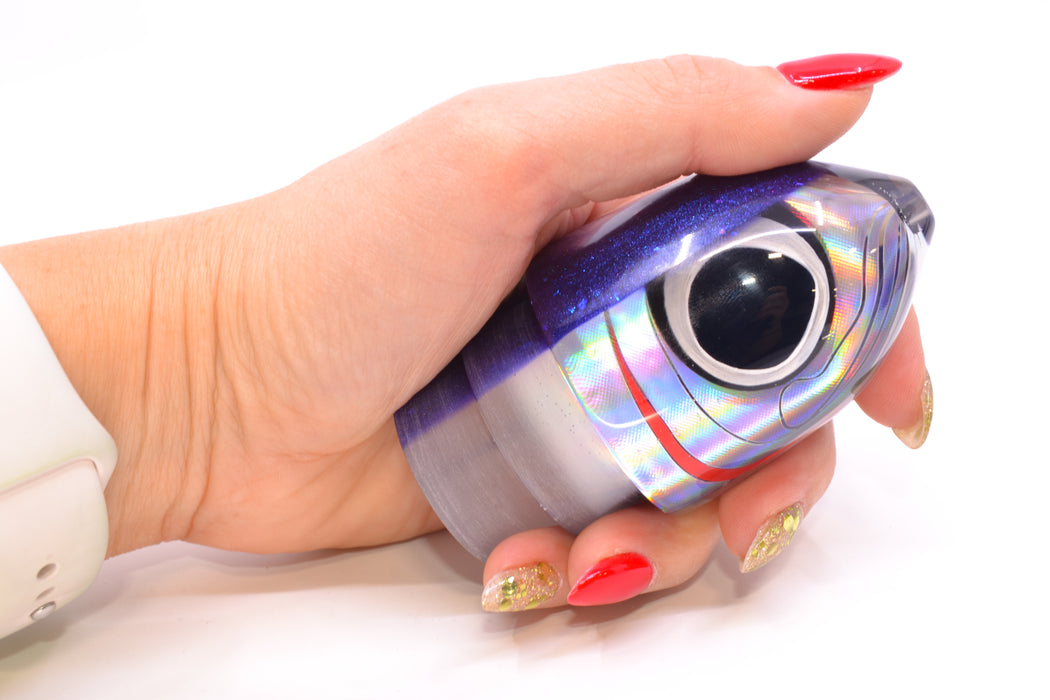 LS Lures Silver Rainbow Blue Glitter Back Flyer 13" 5.7oz GZE