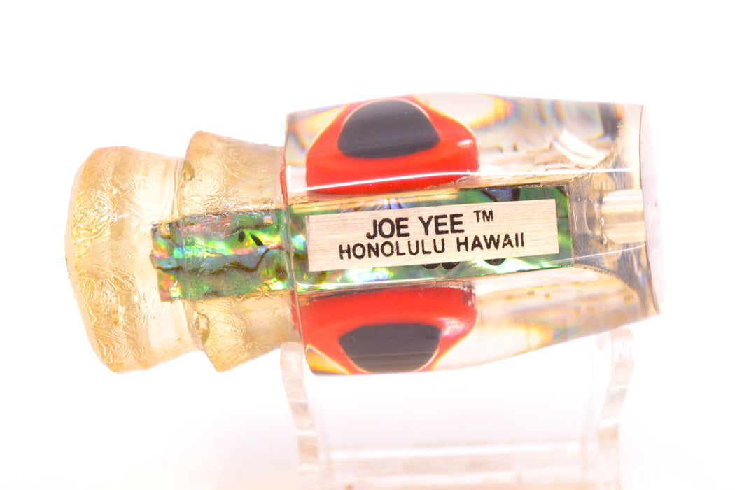Joe Yee Abalone Shell Black-Red Eyes Lead Apollo 12" 3.3oz