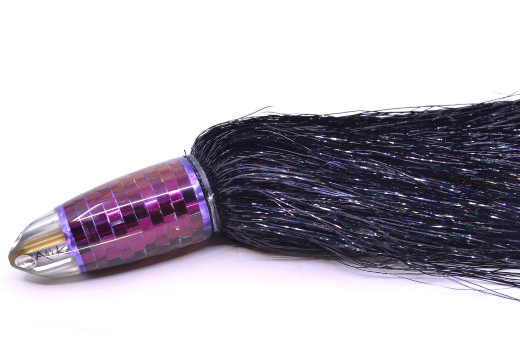 Ali'i Kai Lures Purple Mirrored Disco Ball Dreamliner Jet 12" 14.5oz EZ Flash Black/Purple