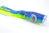 Big T Lures Blue-Green Rainbow Blue Dots Leopard 12" 10.7oz Skirted Blue-Yellow
