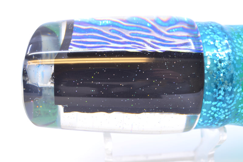 Marlin Magic Ice Blue-Akule Lava Black Magic Ruckus 12" 11oz Skirted Ice Blue/Green