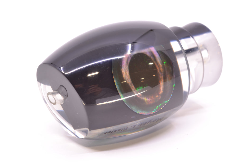 Moyes Lures Black Pearl Black Back Taxi Eyes Large Blaster 14" 6.3oz GZE