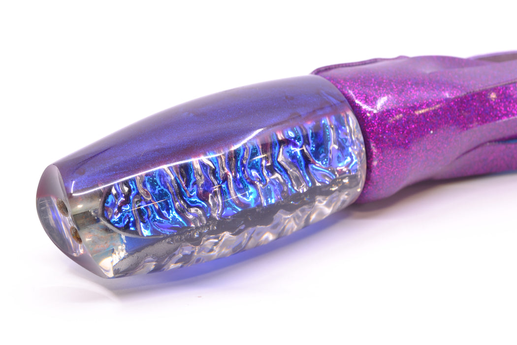 Coggin Lures Blue Dichro Purple Back 4-Hole Copalure Scoop 12" 7oz Vinyl New Pre-Owned GZE