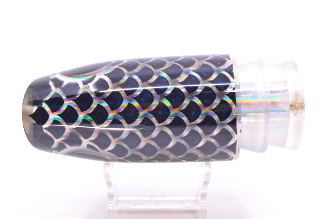 Joe Yee by KEGZ-Niiyama Collab Silver Rainbow Black Scales Super Plunger 14" 7.2oz GZE