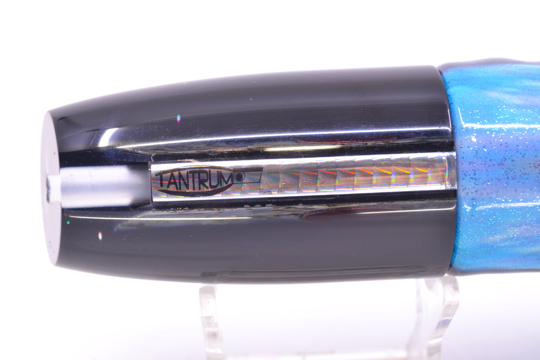 TANTRUM Lures Abalone Shell Black Back Large Plunger 12" 7.5oz Fire Tailz Vinyl Skipjack